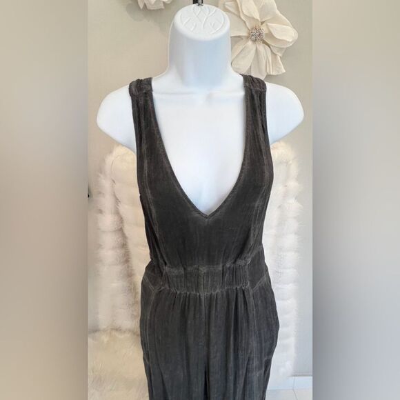 Free People Charcoal Overalls (S) - Picture 4 of 8